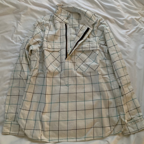J. Crew Flannel Zip Up - Picture 1 of 3